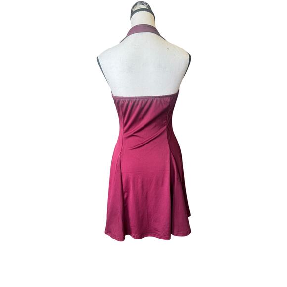 Small Burgendy summer dress. Polyester spandex mix. New w tags summer athletic - Picture 6 of 8